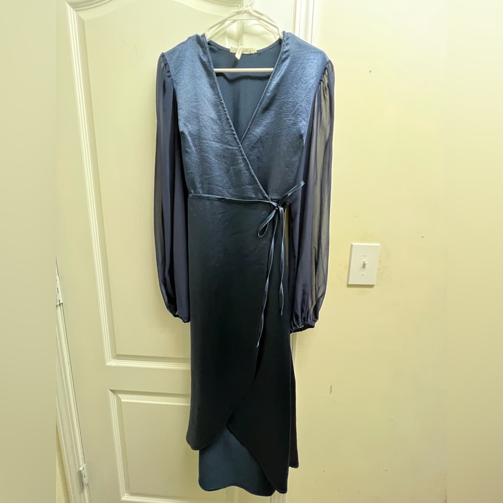 Navy blue Wrap Dress